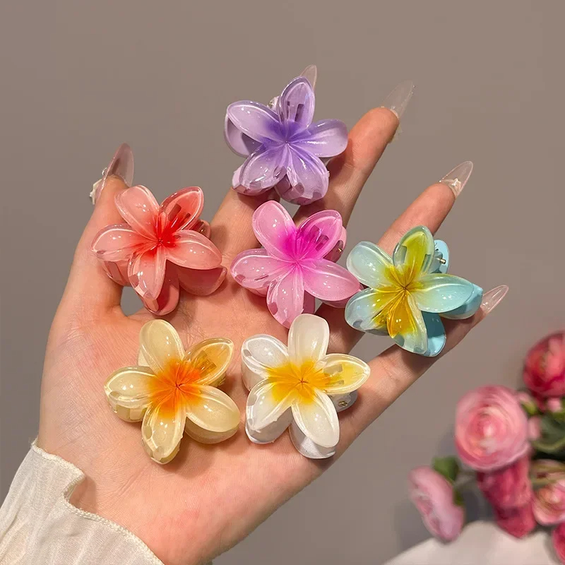Mini Flower Hair Claw Clip for Girl Kids - Image 3