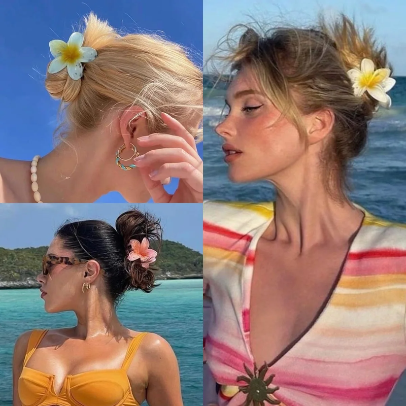 Mini Flower Hair Claw Clip for Girl Kids - Image 2