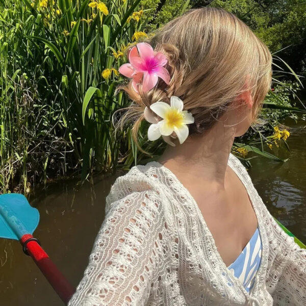 Summer Flower Hair Claw Clip for Girls - Image 3