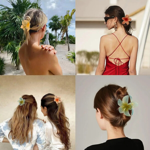 Summer Flower Hair Claw Clip for Girls - Image 4