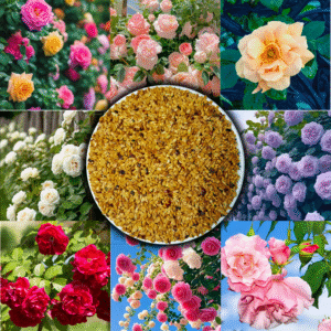 Climbing Rose Flower Seeds for Home and Kitchen Gardening Imported Seeds (Pack of 50 to 900)