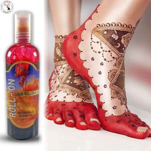 Roll On Liquid Alta for Women & Girls | Red Color With Vitamin E & Aloe Vera Gel | 50ml