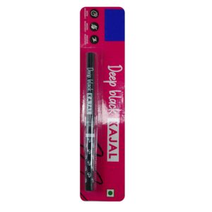 Black Kajal Eyeliner, Waterproof Matte Kohl, Twist-Up Pencil, Smudge-Proof, Long-Lasting | Kajal Pencil Black Waterproof (1 Pcs)