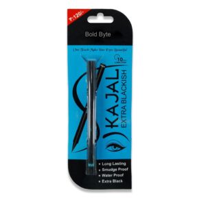 Kajal Pencil Coal Black Matte – Smudge-Proof & Waterproof | Long-Lasting, Deeply Pigmented Eyeliner Pencil for Women | Intense Black Eye Makeup Essential (0.36g)