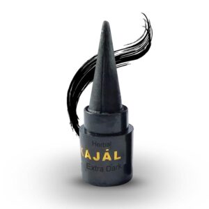 Herbal Kajal Stick with Vitamin E | Extra Dark, Smooth & Soothing Eye Kajal | Lead-Free Long-Lasting Black Kajals for Women & Girls