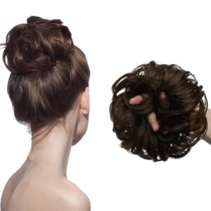 Stylish Juda Hair Bun for Women | Messy Bun Extension | Natural Brown