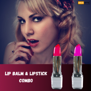 Lipstick & Lip Balm – Red & Pink, Long Lasting & Waterproof (3.6g)